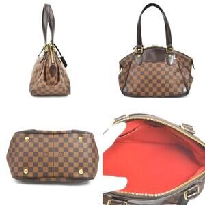 Louis Vuitton Brown Damier Bag Brown Verona Canvas Shoulder Ebene